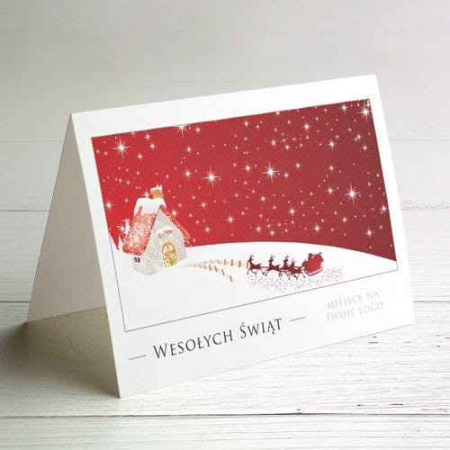 Kartka Firmowa Boże Narodzenie drukowana 10x15 M906ZG