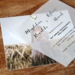 Zaproszenie ślubne na kalce 15x15 cm z Państwa zdjęciem