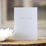 Ślubne zaproszenie minimalistyczne