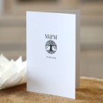 Ślubne zaproszenie minimalistyczne