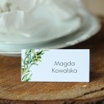 Winietki z gałązką drzewa oliwnego