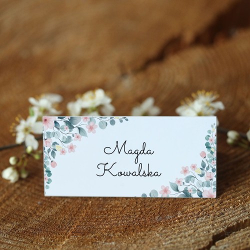 Winietki z romantycznymi pastelowymi kwiatami