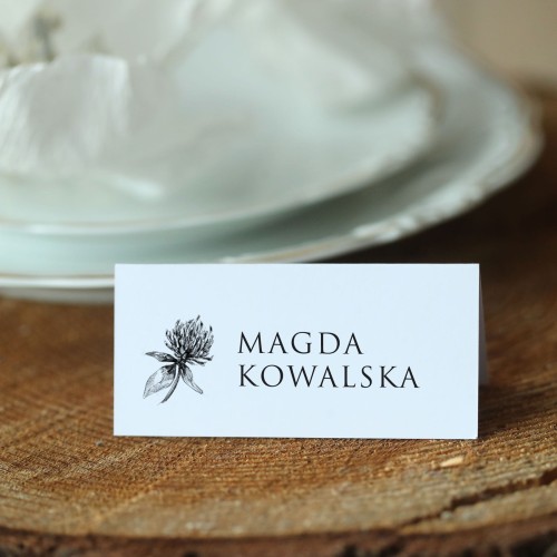 Winietki z kwiatem koniczyny