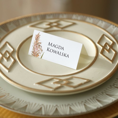 Winietki z trawą pampasową