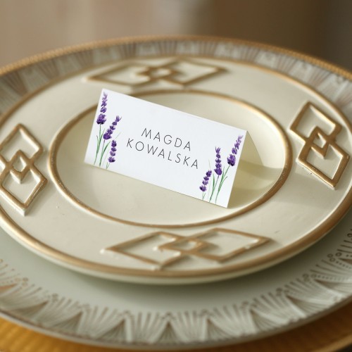 Winietki z motywem lawendy