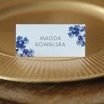 Winietki z motywem kwiatów niezapominajki