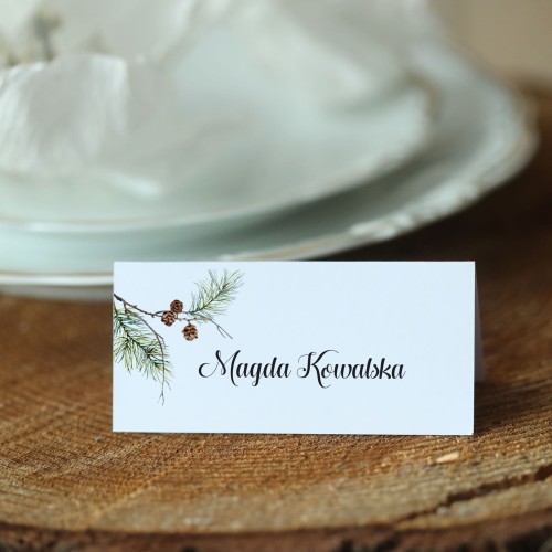 Zimowe winietki z wiankiem