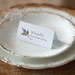 Zimowe winietki z ostrokrzewem