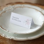 Winietki z motywem pastelowych róż