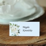 Winietki z kolekcji subtelnej z motywem białych róż