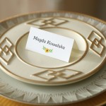 Winietki z kolekcji romantycznej z motywem słoneczników