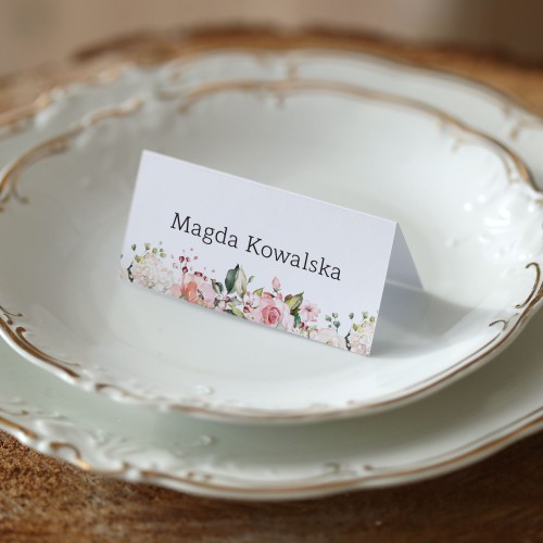 Winietki z kolekcji subtelnej kwiatowej