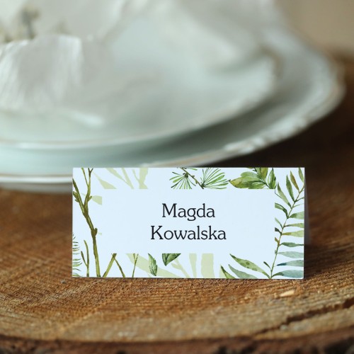 Winietki liście i paprocie