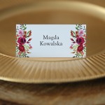 Winietki z kolekcji Vintage z kwiatowym motywem czerwonych róż