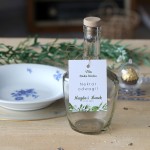 Zestaw 18 zawieszek na alkohol z kolekcji rustykalnej green