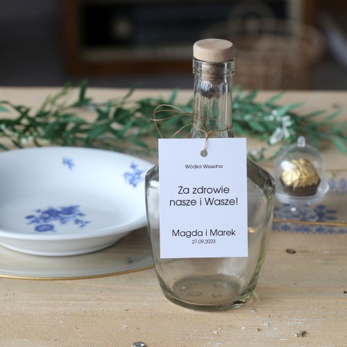 Zestaw 18 zawieszek na alkohol minimalistyczne