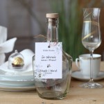 Zestaw 18 zawieszek na alkohol z kolekcji champagne pudrowy róż