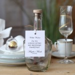 Zestaw 18 zawieszek na alkohol eleganckie champagne