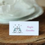 Winietki z zakochanymi pingwinkami