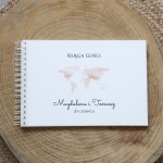 Księga gości klasyczna lub z ankietami - wzór z mapą