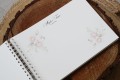 Księga gości na przyjęcie weselne z motywem pastelowych róż