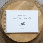 Księga gości klasyczna lub z ankietami - wzór z ostrokrzewem