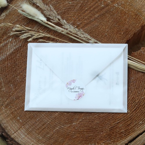 Naklejki ślubne z kwiatami jabłoni różne rozmiary