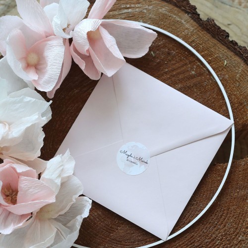 Naklejki ślubne z motywem mapy różne rozmiary