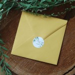 Naklejki ślubne z zielonymi listkami - różne rozmiary