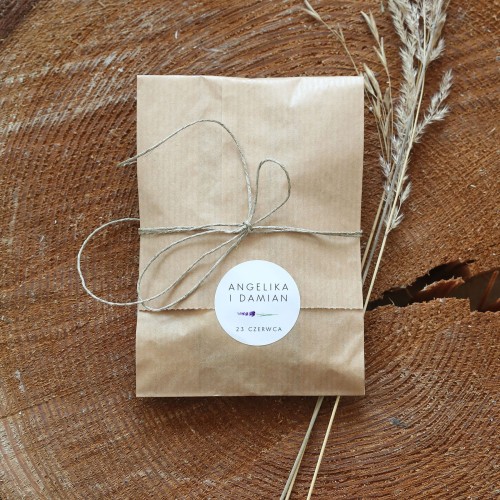 Naklejki ślubne lawenda - różne rozmiary  