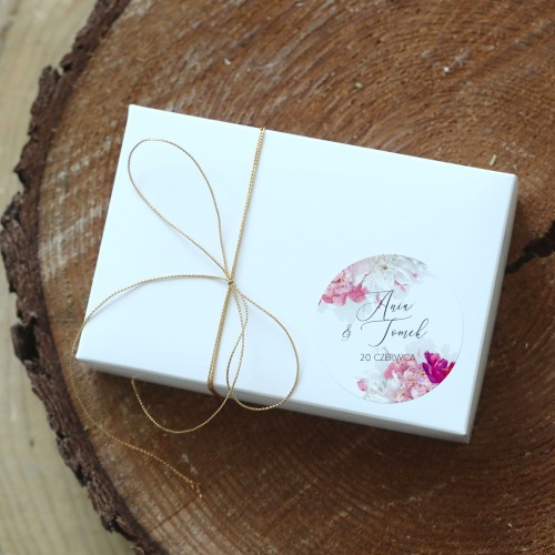 Naklejki ślubne subtelne piwonie - różne rozmiary