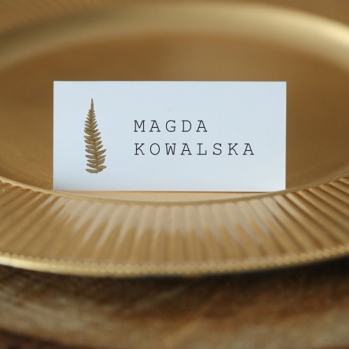 Winietki z liściem paproci