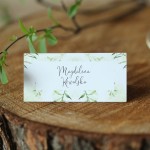 Winietki z motywem delikatnych liści