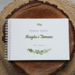 Księga gości klasyczna lub z ankietami - wzór rustykalny