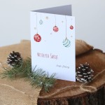 Pastelowe kartki firmowe na Boże Narodzenie - 12x17 cm