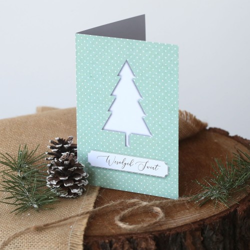 Pastelowe kartki firmowe na Boże Narodzenie - 12x17 cm