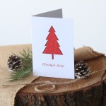 Proste kartki firmowe na Boże Narodzenie - 12x17 cm
