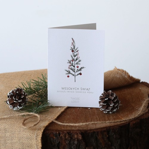 Urocze kartki firmowe na Boże Narodzenie - 12x17 cm
