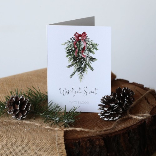 Klasyczne kartki firmowe na Boże Narodzenie - 12x17 cm