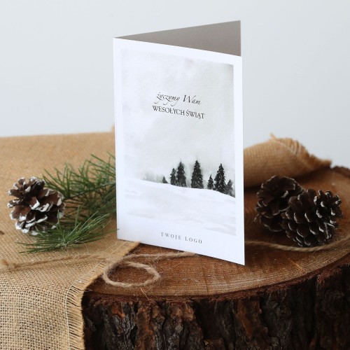 Kartki firmowe na Boże Narodzenie - 12x17 cm