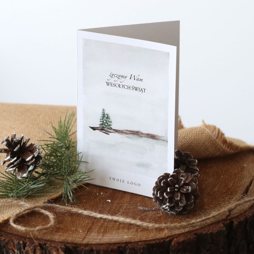 Kartki firmowe na Boże Narodzenie - 12x17 cm