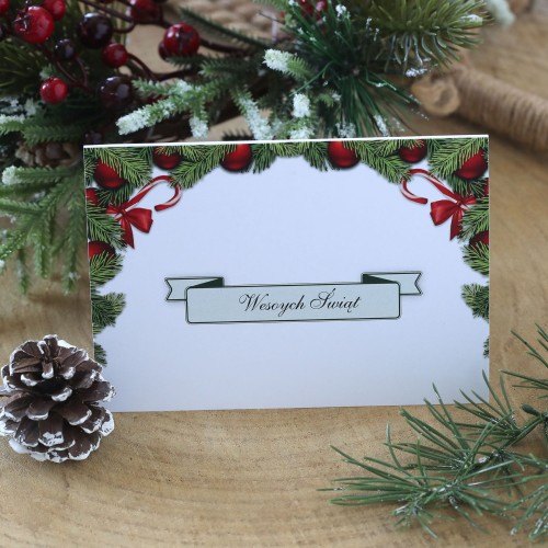 Klasyczne kartki firmowe na Boże Narodzenie - 10x15 cm
