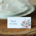 Winietki z bukietem kwiatów