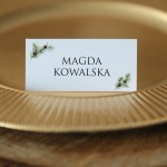 Winietki świąteczne z akcentem roślinnym