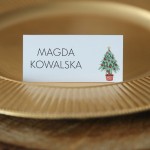 Winietki świąteczne z rysunkową choinką