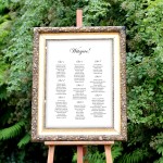 Klasyczny duży plan stołów weselnych 